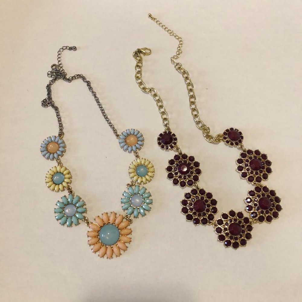Costume Jewelry Set of Two Necklaces